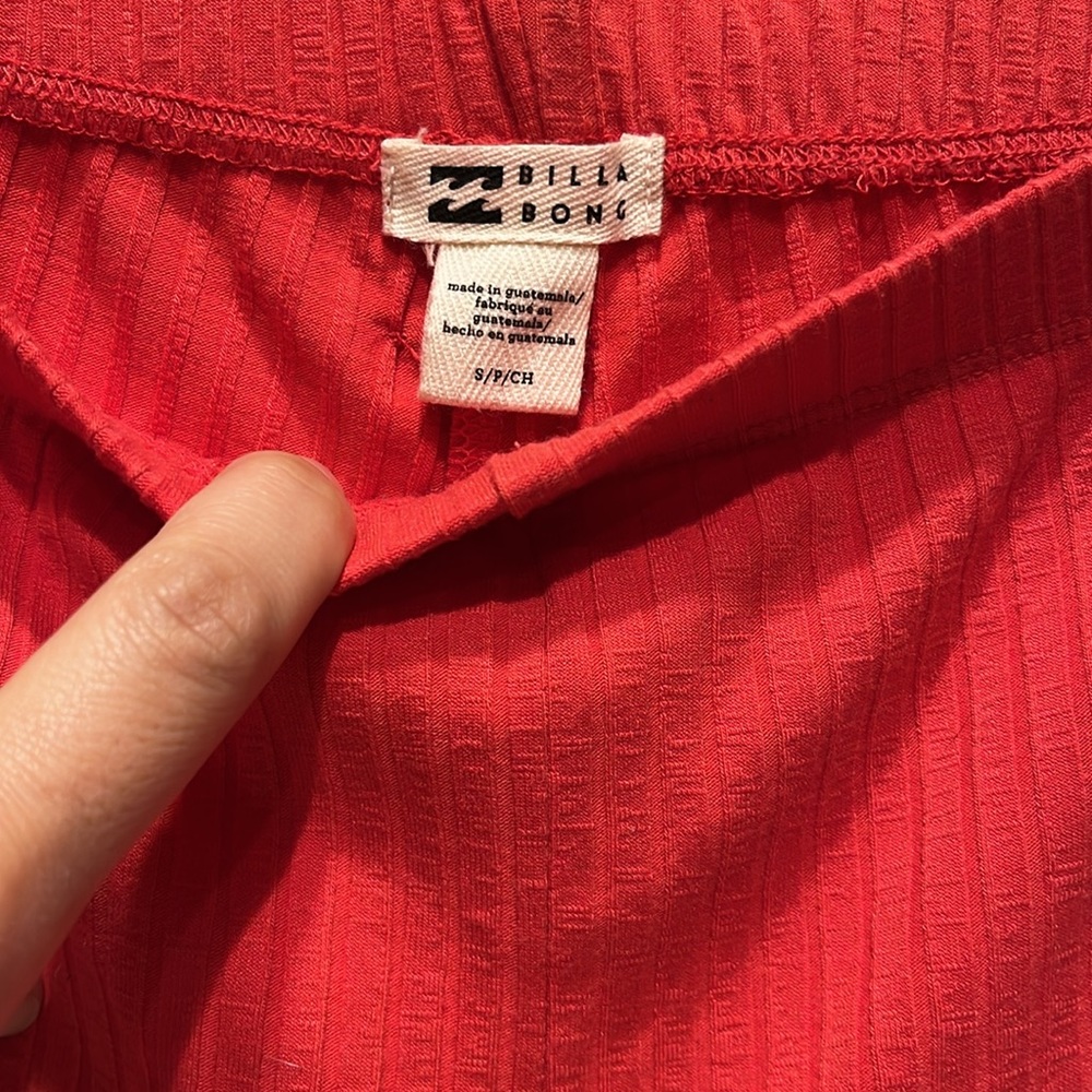 Billabong Easy Waves Pants Rib Knit Cropped size S - Picture 7 of 12